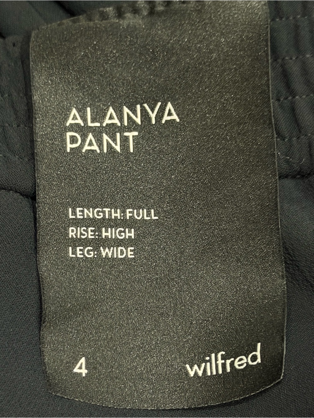 Aritzia Wilfred Alanya Black Pant Trouser Women Size 4 Wide Leg NEW - Picture 8 of 10
